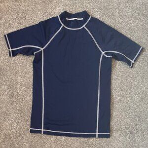 Land's End Boys Rash Guard - Navy Size M